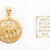 Graceful "Allah" Circular Filigree Gold Pendant