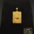 Divine "Allah" Calligraphy Rectangular Gold Pendant